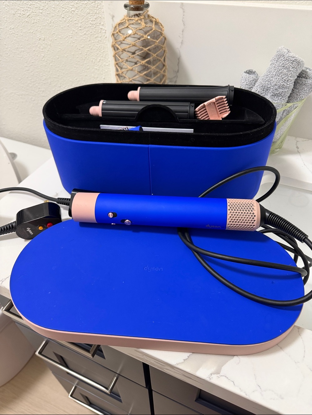 Dyson Blue Hair Styling Set with Case
